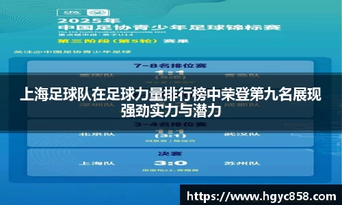 上海足球队在足球力量排行榜中荣登第九名展现强劲实力与潜力
