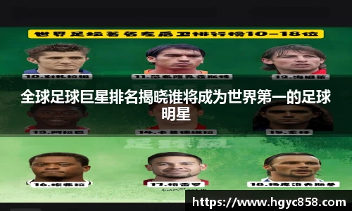 全球足球巨星排名揭晓谁将成为世界第一的足球明星